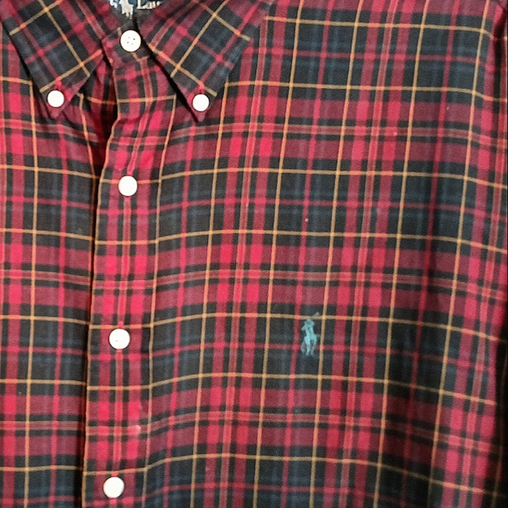 Ralph Lauren Burgundy Plaid Blake Button Down (2X)
